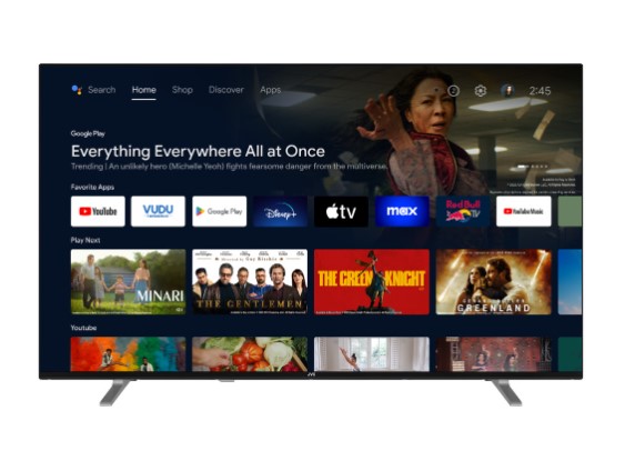 TV JVC 50" LT-50VAQ3300 4K Android QLED TV