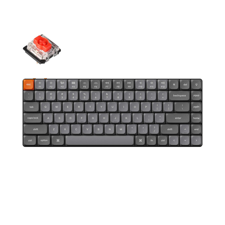 Keyboard Keychron K3 Max Low-Profile 75% QMK/VIA Wireless Swappable RGB Gateron Red - White