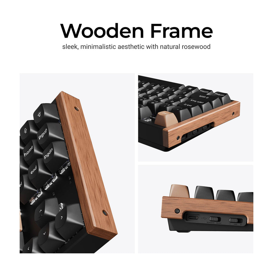 Keyboard Keychron K8 HE 80% Special Edition Wireless Magnetic Switch Gateron Nebula - Black Wood