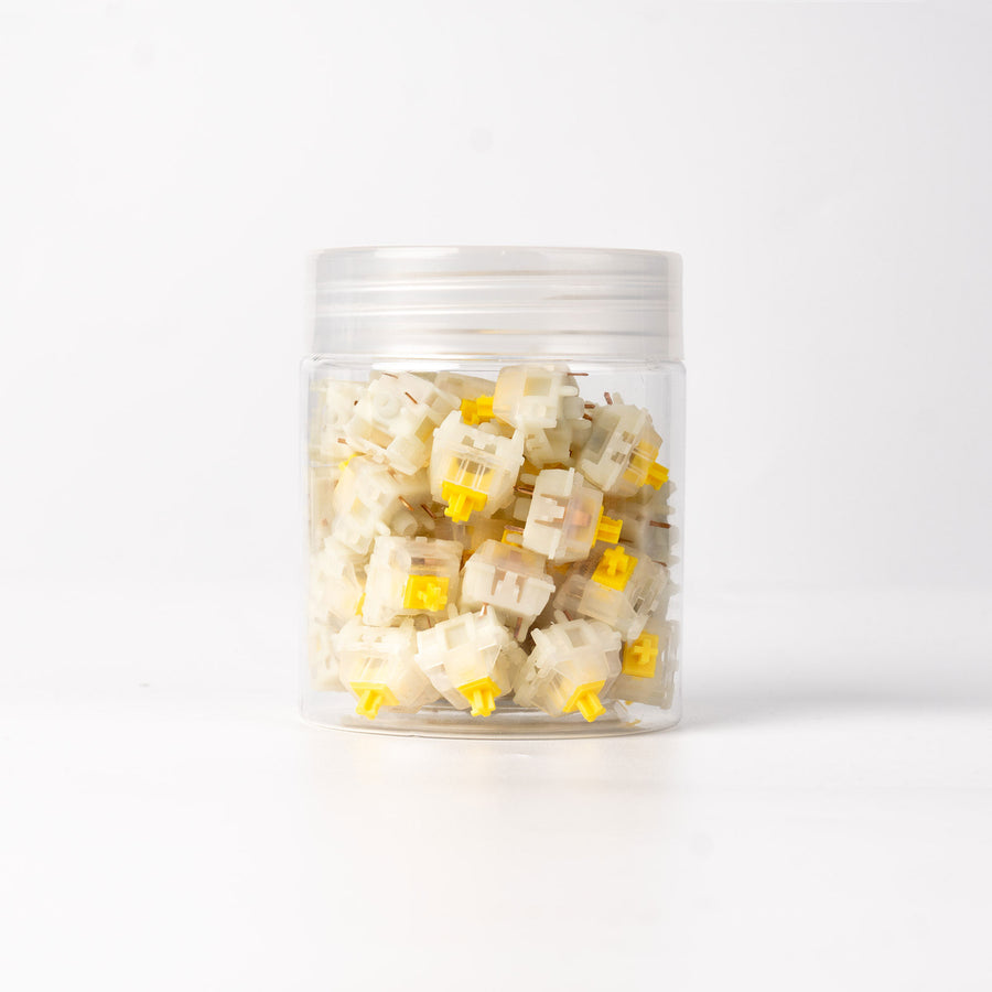 Switch Set Gateron G233 Cap Milky-Yellow V2 (45 Pcs) 5-Pin