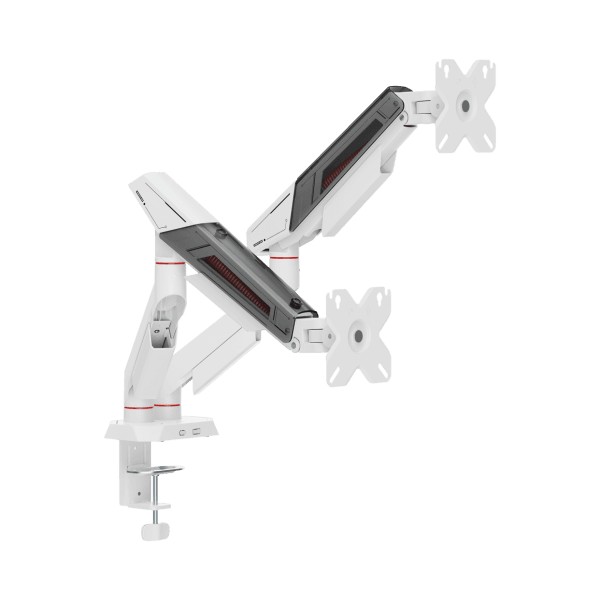 Monitor Desktop Stand White Shark GMS-3210 KHUFU-II / 2 Monitors