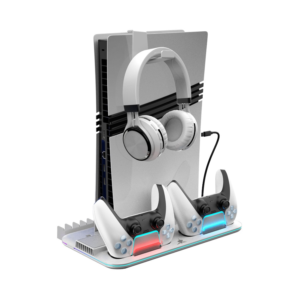 Charging Dock White Shark Kimura Pro for PS5 w/Cooling Pad