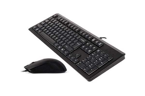 Keyboard A4 KR-9276 ComfortKey w/Mouse USB Black
