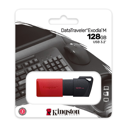 USB Drive 128GB Kingston DataTraveler Exodia M Gen1 USB 3.2