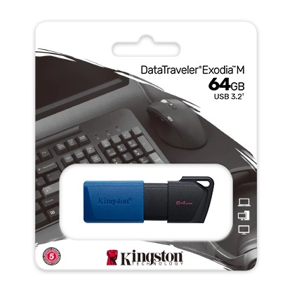 USB Drive 64GB Kingston DataTraveler Exodia M Gen1 USB 3.2