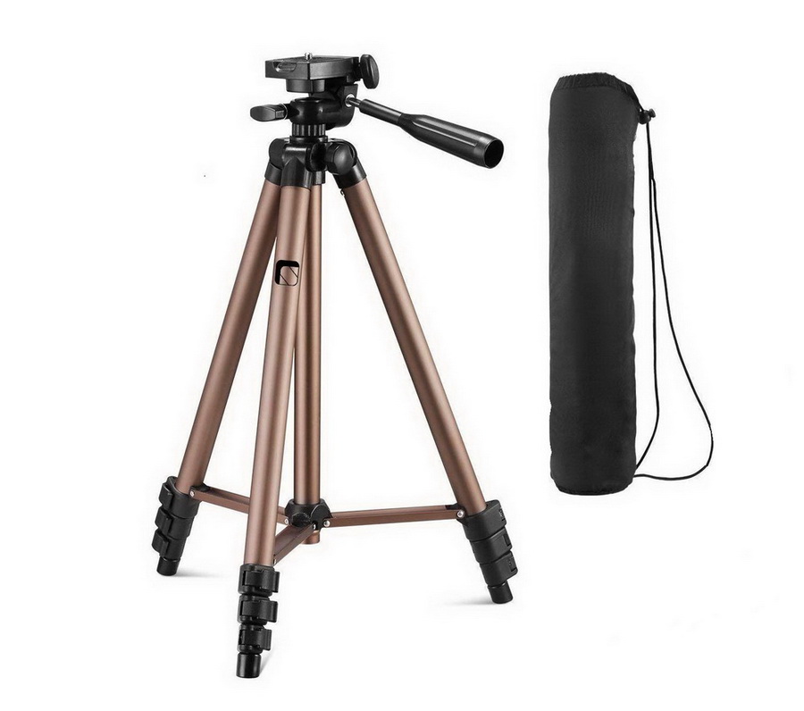 Dig. Camera Tripod LDK 50inch aluminium w/Bluetooth, Bubble Level, Bag