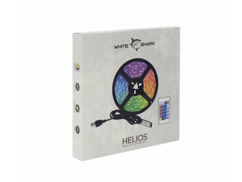 White Shark RGB Led Strip + IR Remote Led-05 Helios 5M