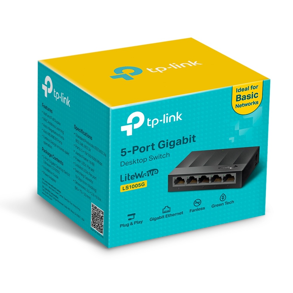 TP-Link Switch 5port Gigabit LS1005G - Анхоч