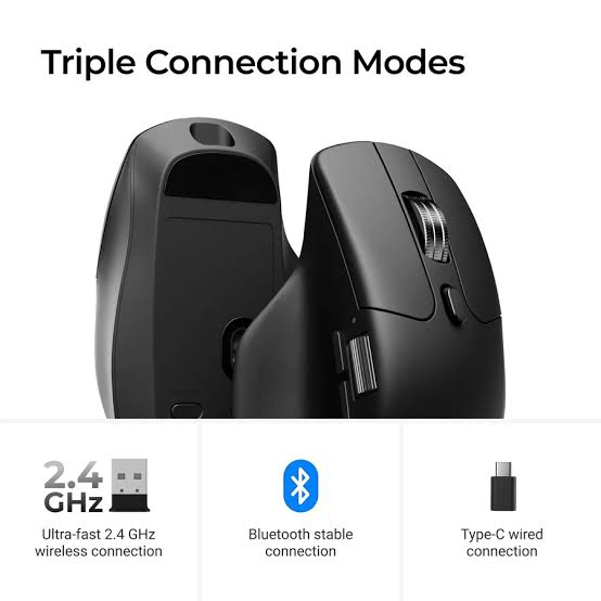 Mouse Keychron M6 S Wireless Ultra Silent 1000Hz - Black