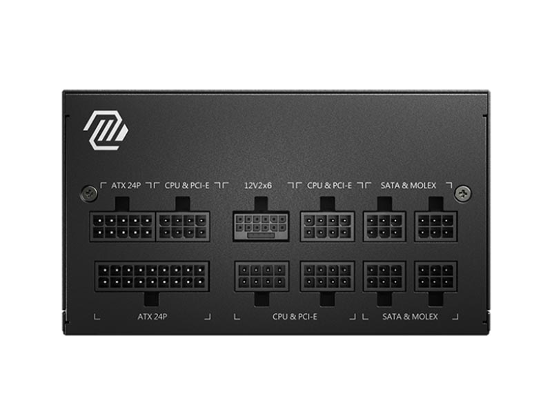 PSU 850W MSI MAG A850GL PCIE5 80 PLUS Gold Full Modular 12VHPWR
