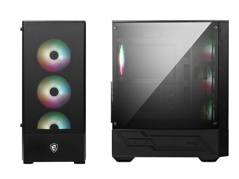 ATX Mid Tower Case MSI MAG FORGE 112R ARGB w/2xUSB 3.2, 4x 120mm Fans