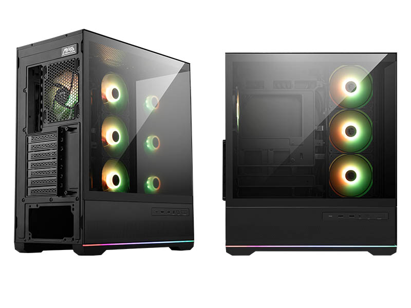 ATX Mid Tower Case MSI MAG PANO 110R PZ ARGB w/2xUSB 3.2, Type-C, 4x 120mm Fans
