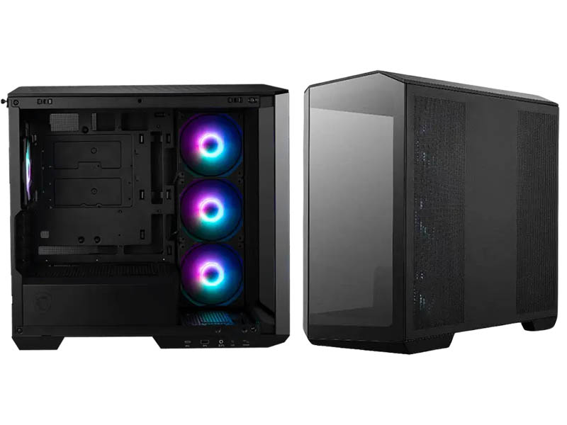 ATX Micro Tower Case MSI MAG PANO M100R PZ ARGB w/USB 3.2/Type-C/4x 120mm Fans