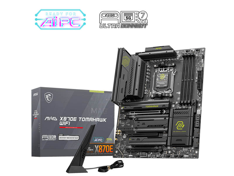 MB MSI MAG X870E TOMAHAWK WIFI 7 DDR5 AM5 8400MHz OC SATA3 4xM.2,USB 3.2/Type-C 5GBit HDMI/2xDP