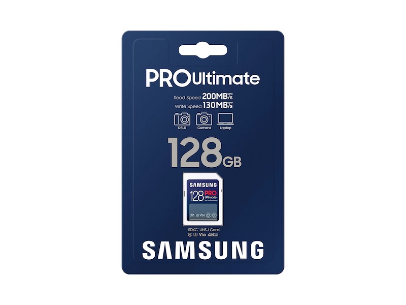 Secure Digital Samsung 128GB SDXC PRO Ultimate 200R/130W U3 V30