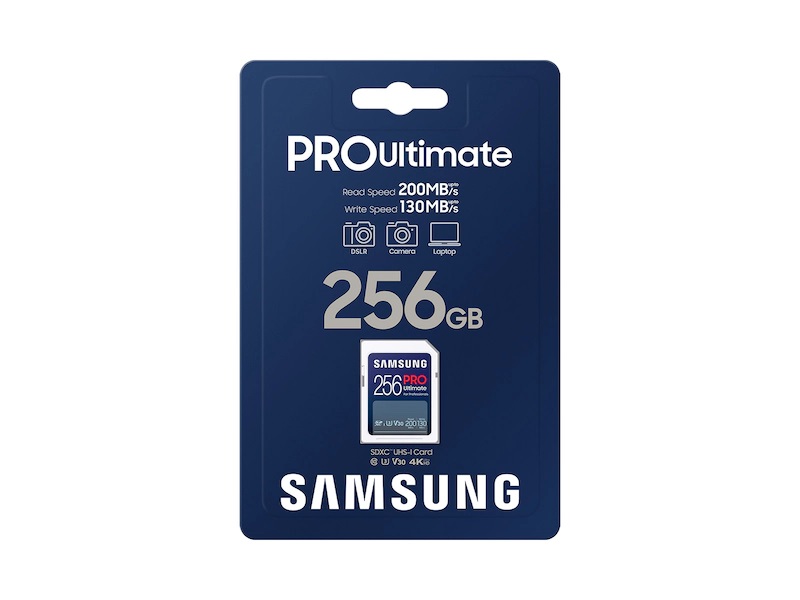 Secure Digital Samsung 256GB SDXC PRO Ultimate 200R/130W U3 V30
