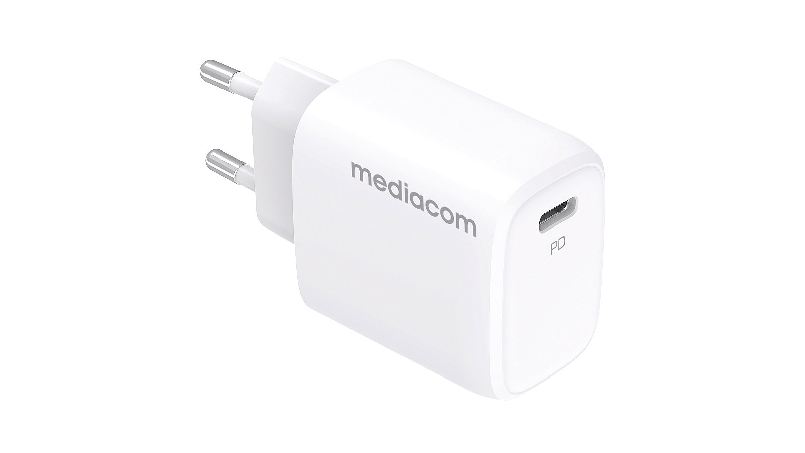 USB Universal Power Charger Mediacom Type-C 20W PD 3.0 White