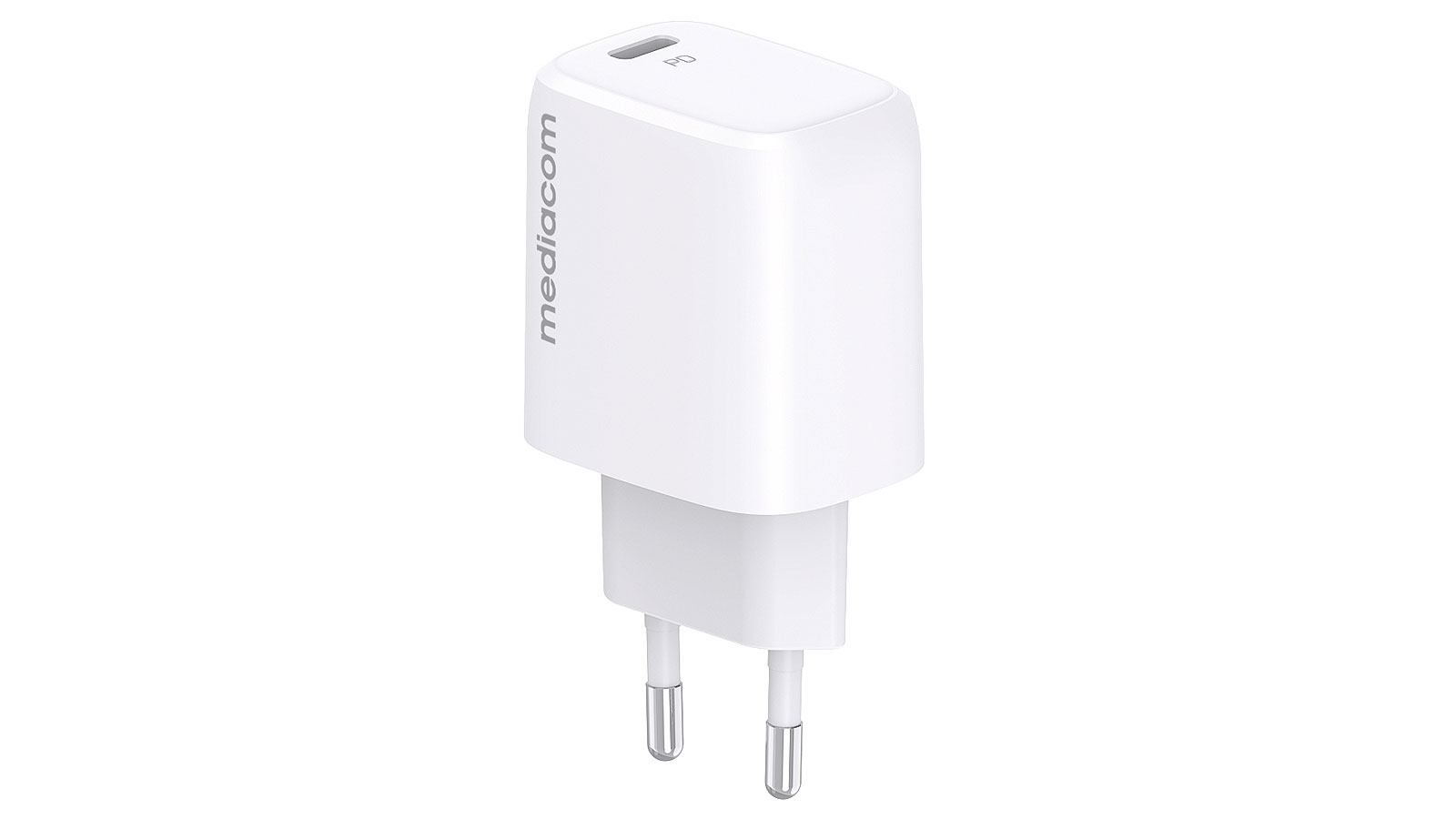 USB Universal Power Charger Mediacom Type-C 20W PD 3.0 White