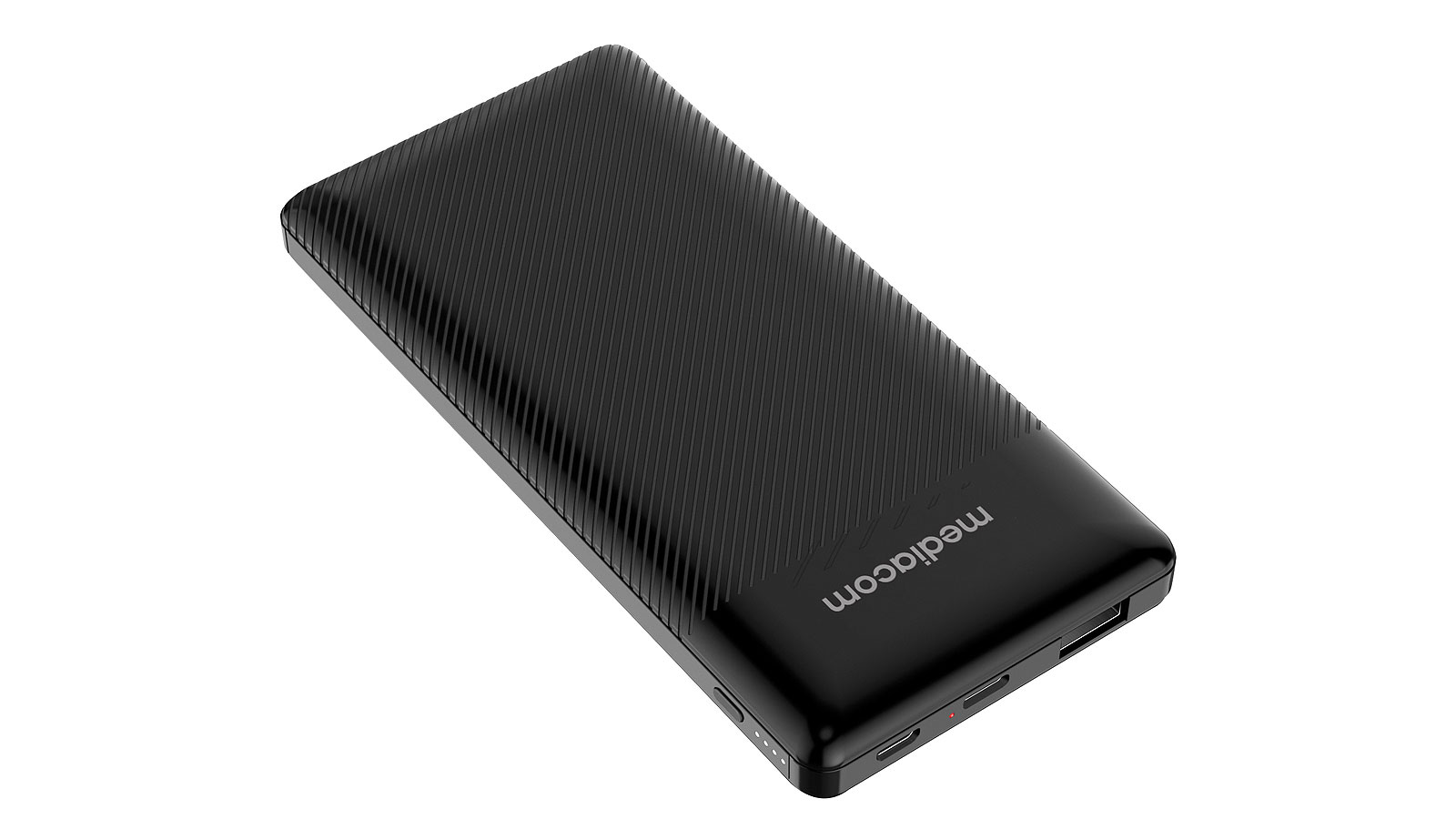 Power Bank Mediacom SOS SLIM 10000mAh PD 18W w/QC USB + Type-C Black