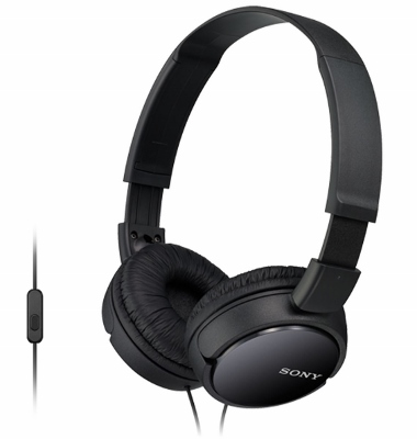 Headphones Sony MDR-ZX110APB w/Microphone Black