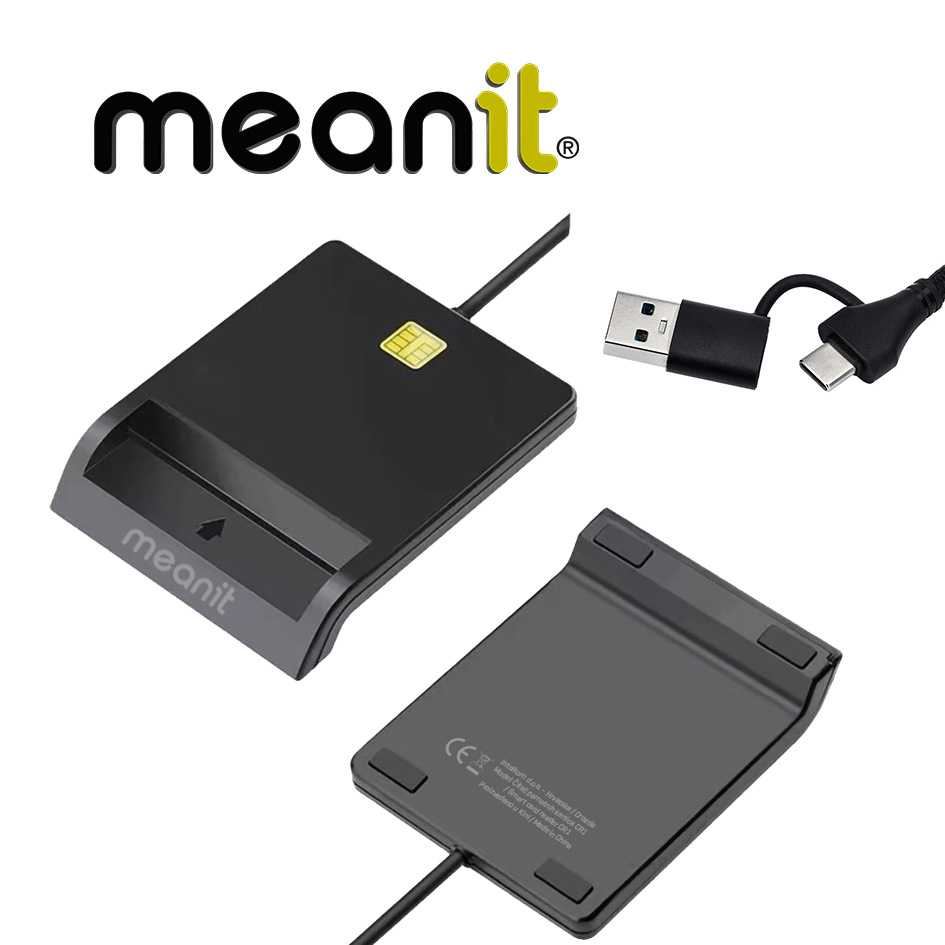 Card Reader for ID, ATM USB 2.0 MeanIT