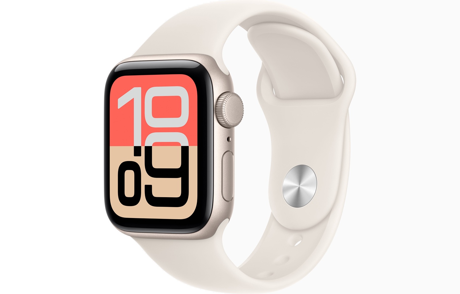 Apple Watch SE3 GPS 40mm Starlight Aluminium Case with Starlight Sport Band M-L