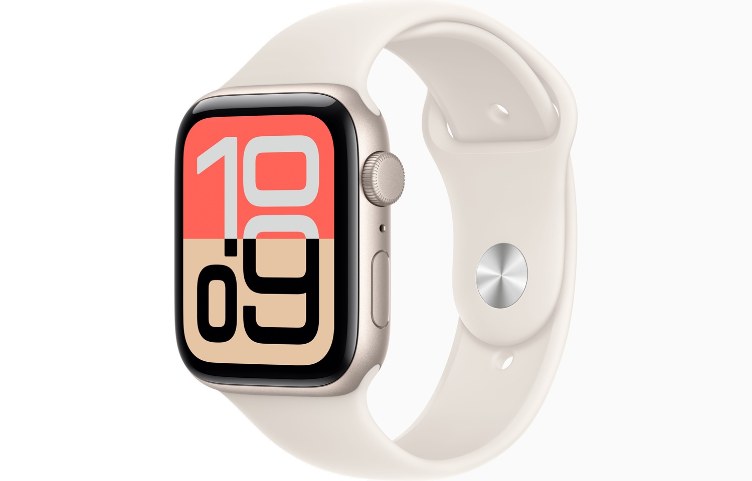 Apple Watch SE3 GPS 44mm Starlight Aluminium Case with Starlight Sport Band M/L