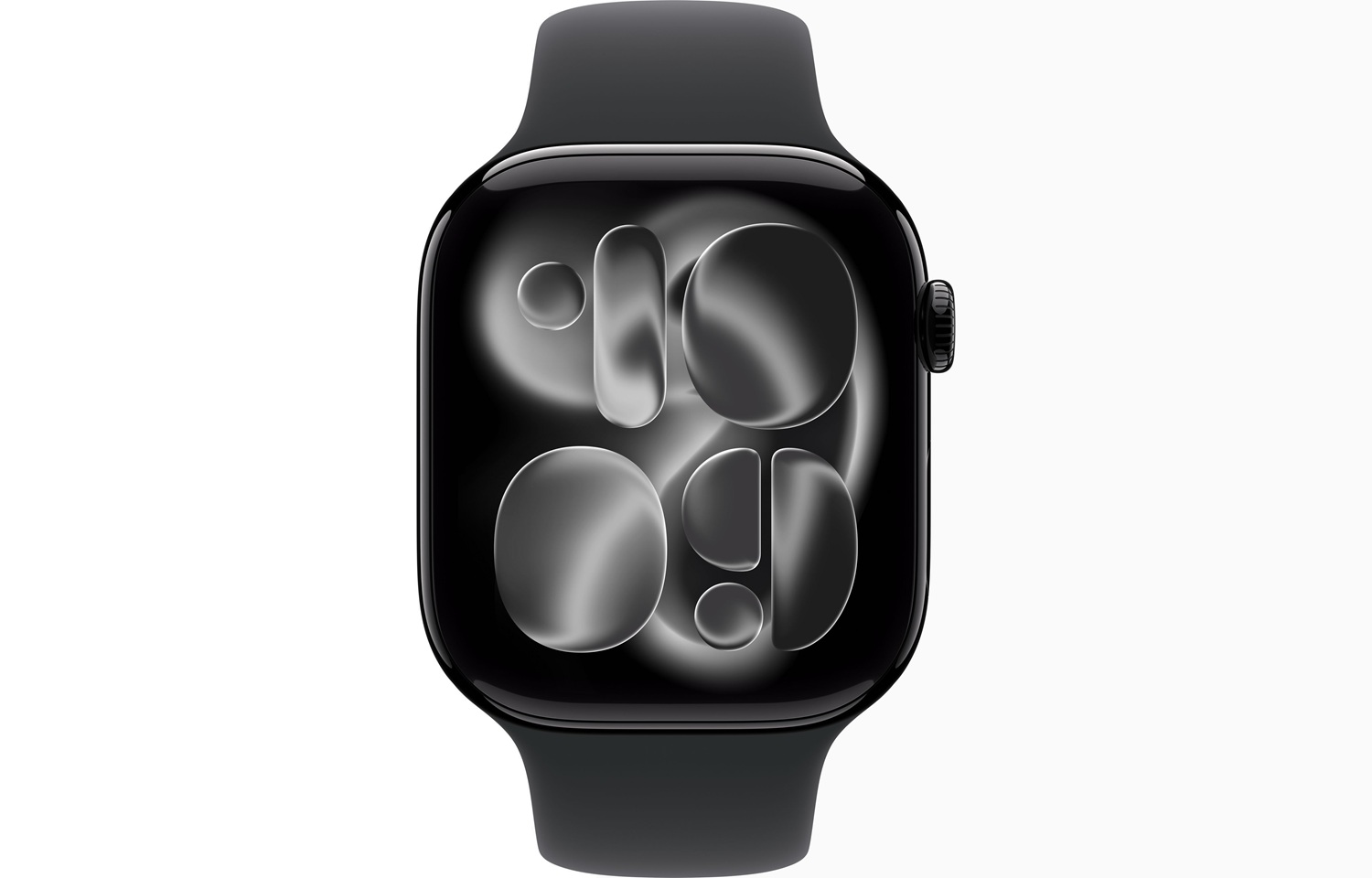 Apple Watch Series 11 GPS 46mm Jet Black Aluminium Case with Black Sport Band M/L