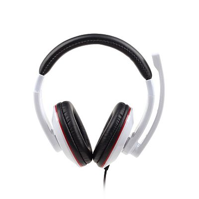 Headphones Gembird w/Mic MHS-001-GW Glossy White