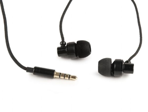 Earphones Gembird MHS-EP-CDG-B Metal w/Microphone Black Paris