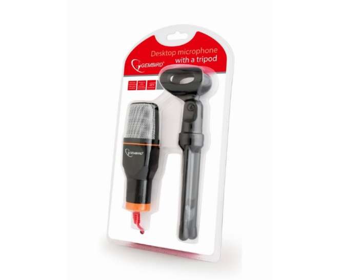 Microphone Gembird MIC-D-03 Desktop Black w/Tripod