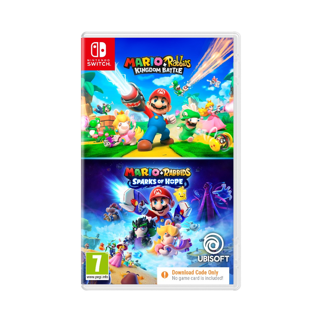 Game Nintendo - Mario and Rabbids Kingdom Battle + Sparks of Hope Double Pack (CIAB)