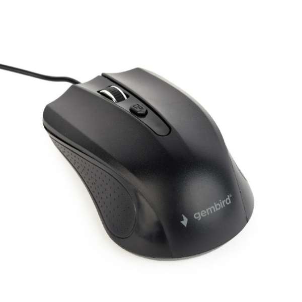 Mouse Gembird MUS-4B-01 Optical Black 1200DPI USB