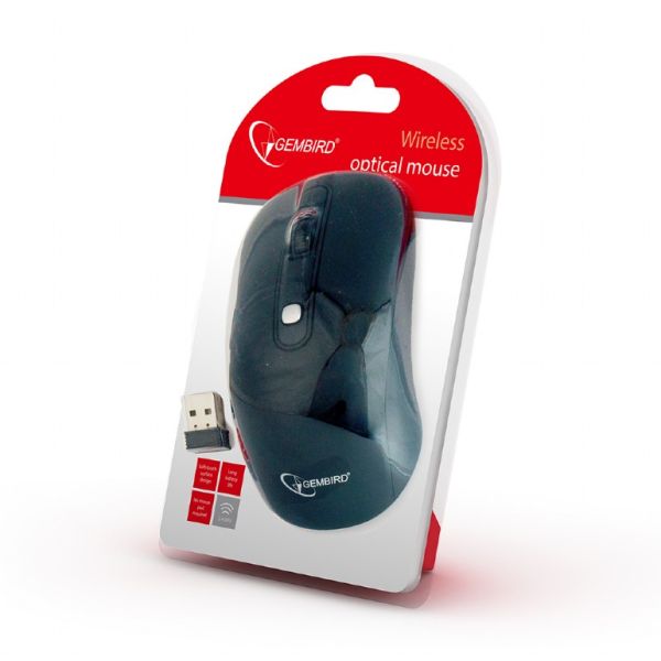 Mouse Gembird Wireless MUSW-107 1600 DPI Black