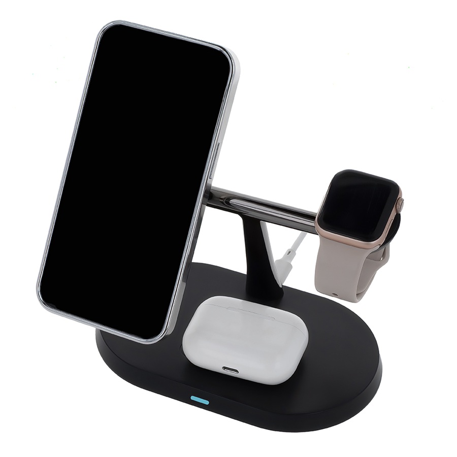 Wireless Charger Maxlife MWXC-03 Magnetic 15W 3in1 Black