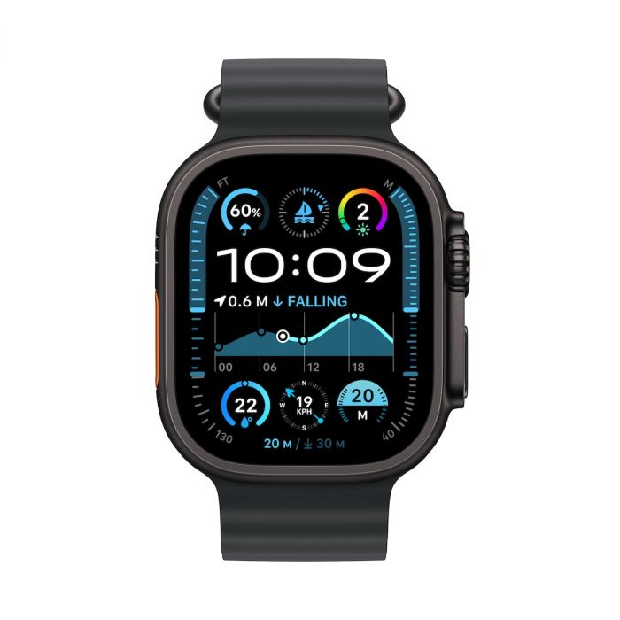 Apple Watch Ultra 2 v2 Cellular 49mm Black-Titanium Case with Black Ocean Band