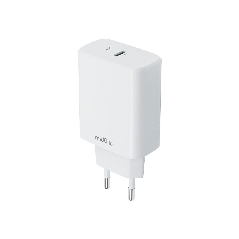 USB Universal Power Charger Maxlife 20W Type-C White