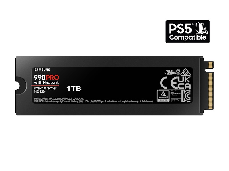SSD M.2 Samsung NVMe 990 PRO with Heatsink 1TB PCIe 4.0 x4