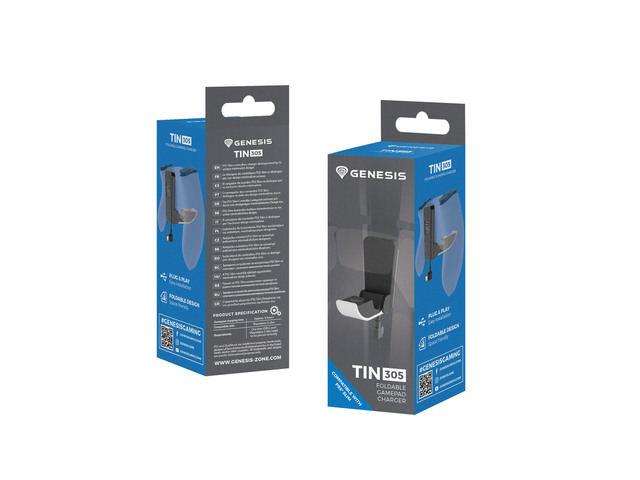 Game Pad Charging Dock Genesis Tin 305 for PS5 Slim Console