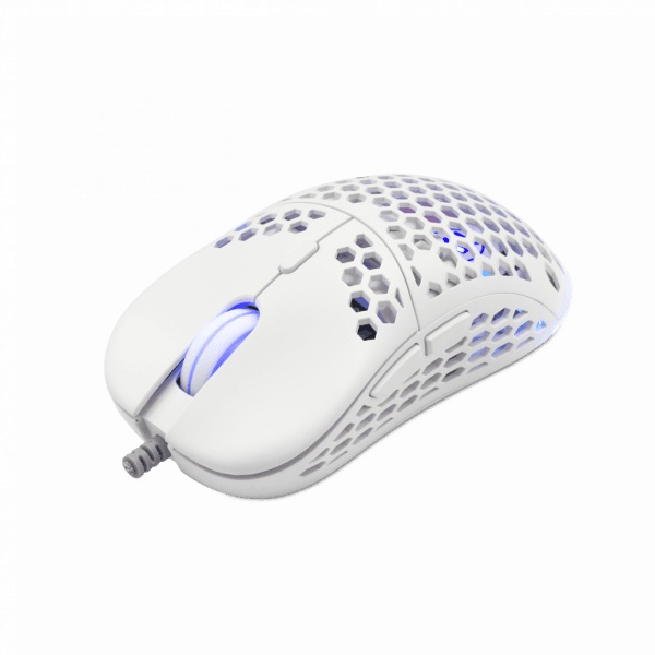 Mouse White Shark Premium Gaming Naginata 16000 DPI RGB White
