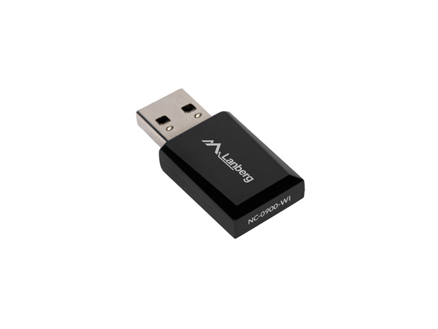Lanberg Wireless NC-0900-WI Dual Band USB 2.0 WiFi 6 Adapter 600Mbps w/Bluetooth