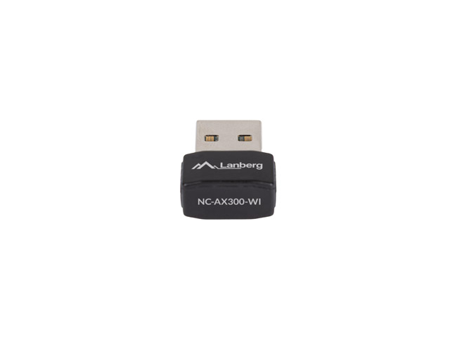 Lanberg Wireless AX300 NC-AX300-WI USB 2.0 WiFi 6 Adapter 300Mbps