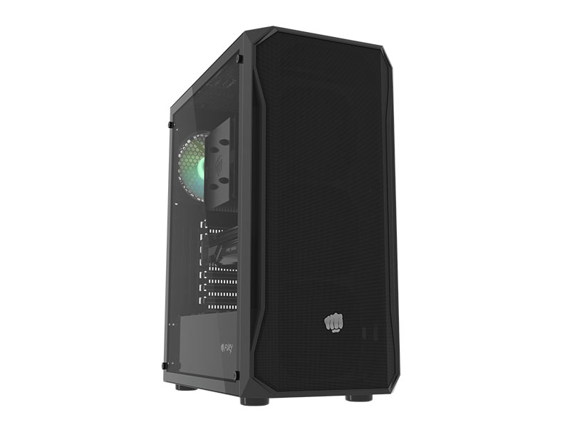 ATX Midi Tower Case Fury Shobo SH4 Gaming Black RGB w/o PSU