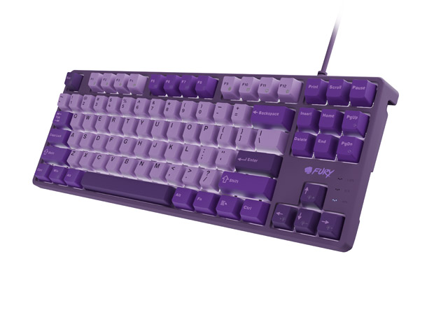 Keyboard Fury Gaming Kanabo K2 Mechanical White Backlight Purple