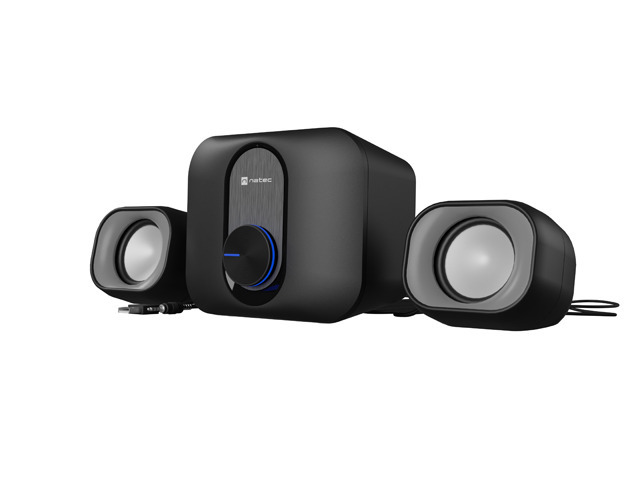 Speakers 2.1 Natec Pug 11W RMS Black