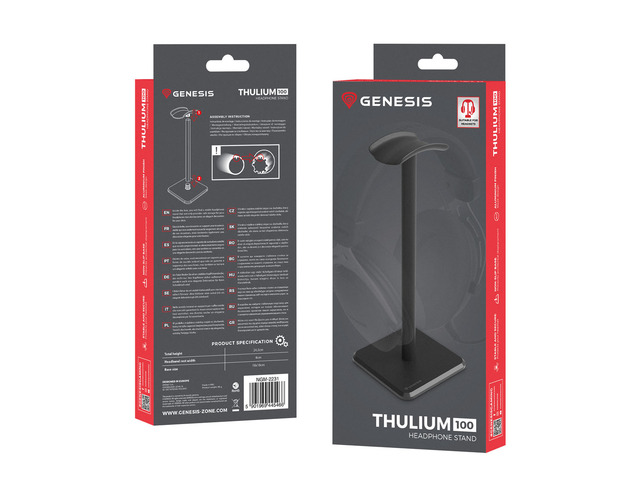 Headphones Stand Genesis Thulium 100 Black