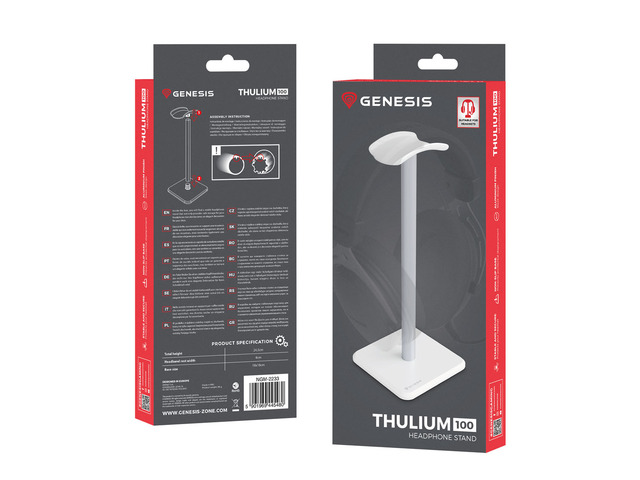 Headphones Stand Genesis Thulium 100 White
