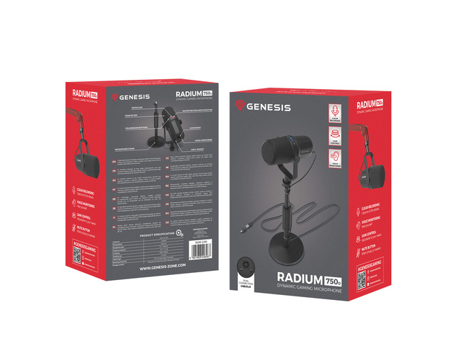 Microphone Gaming Genesis Radium 750D Studio For Streaming