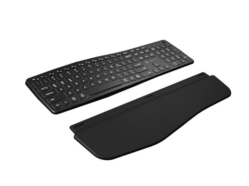 Keyboard Natec Wireless Porifera Bluetooth + 2.4GHz Backlight Ergonomic