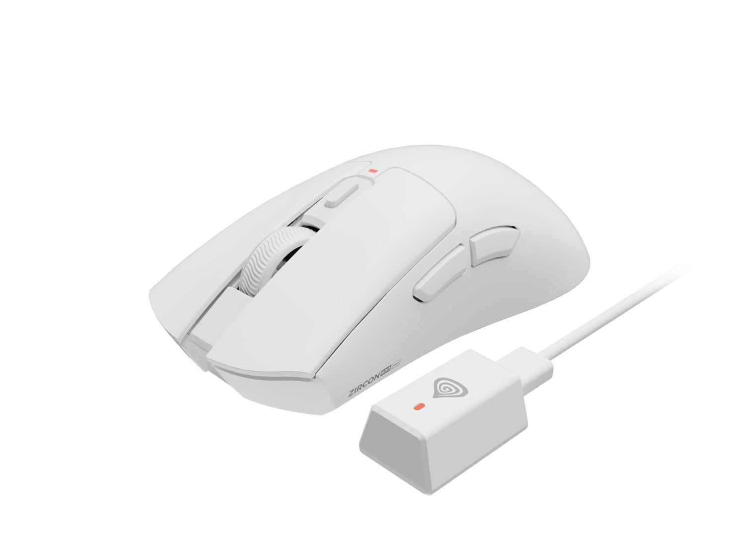 Mouse Genesis Wireless Gaming Zircon 880 Pro 8K/8K 30000DPI White
